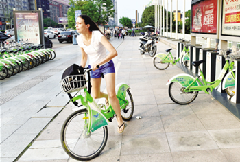 義烏公共自行車：一道城市最美風(fēng)景