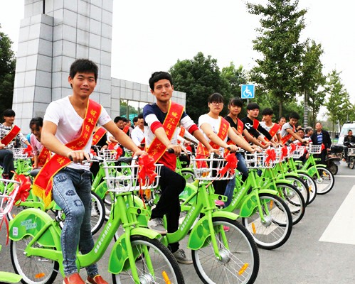 臨泉縣公共自行車運(yùn)營(yíng)良好 一年累計(jì)借還近40萬(wàn)次