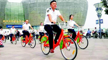 公共自行車站點(diǎn)遍布聊城城區(qū)