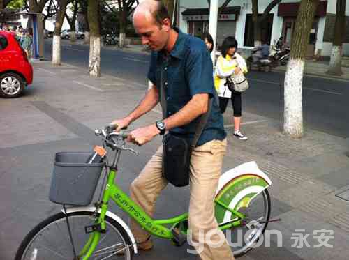 印度tamil  nadu參訪團(tuán)參觀蘇州市公共自行車